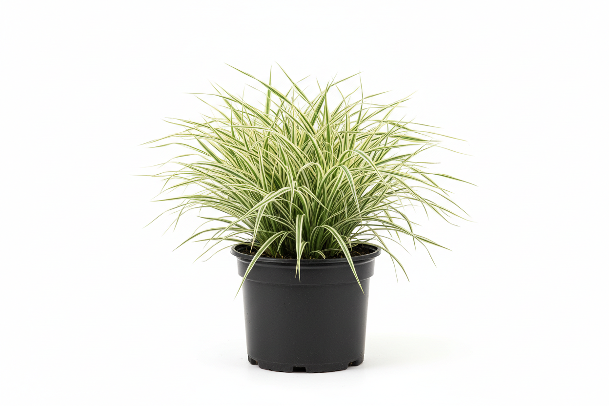Carex morrowii Variegata C1,5 pot zwart rond plastic